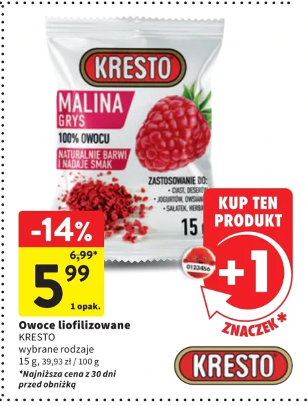 Owoce liofilizowane Kresto