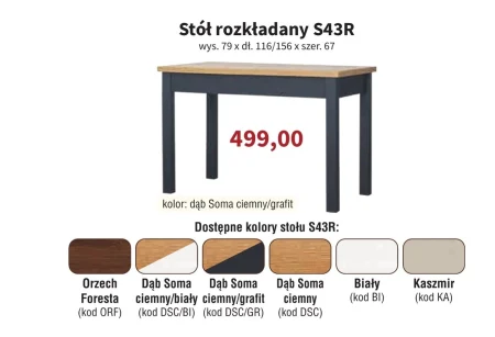 Stół Orzech