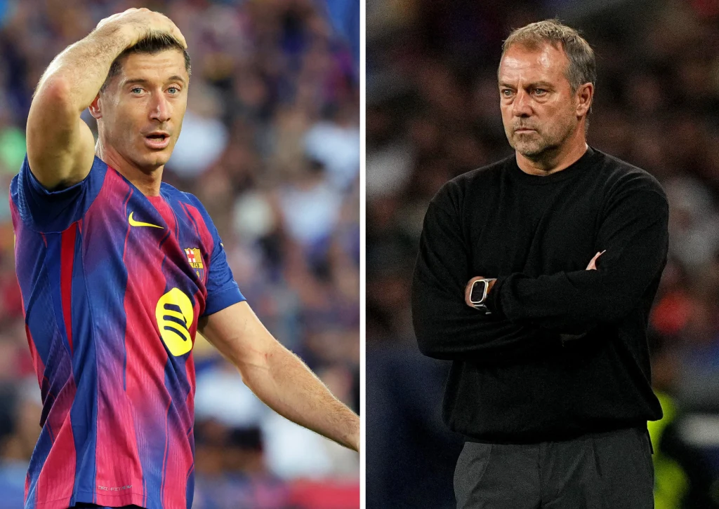 Robert Lewandowski i Hansi Flick Robert Lewandowski i Hansi Flick