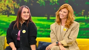 Katarzyna Barlińska i Agata Załęcka w "halo tu polsat"