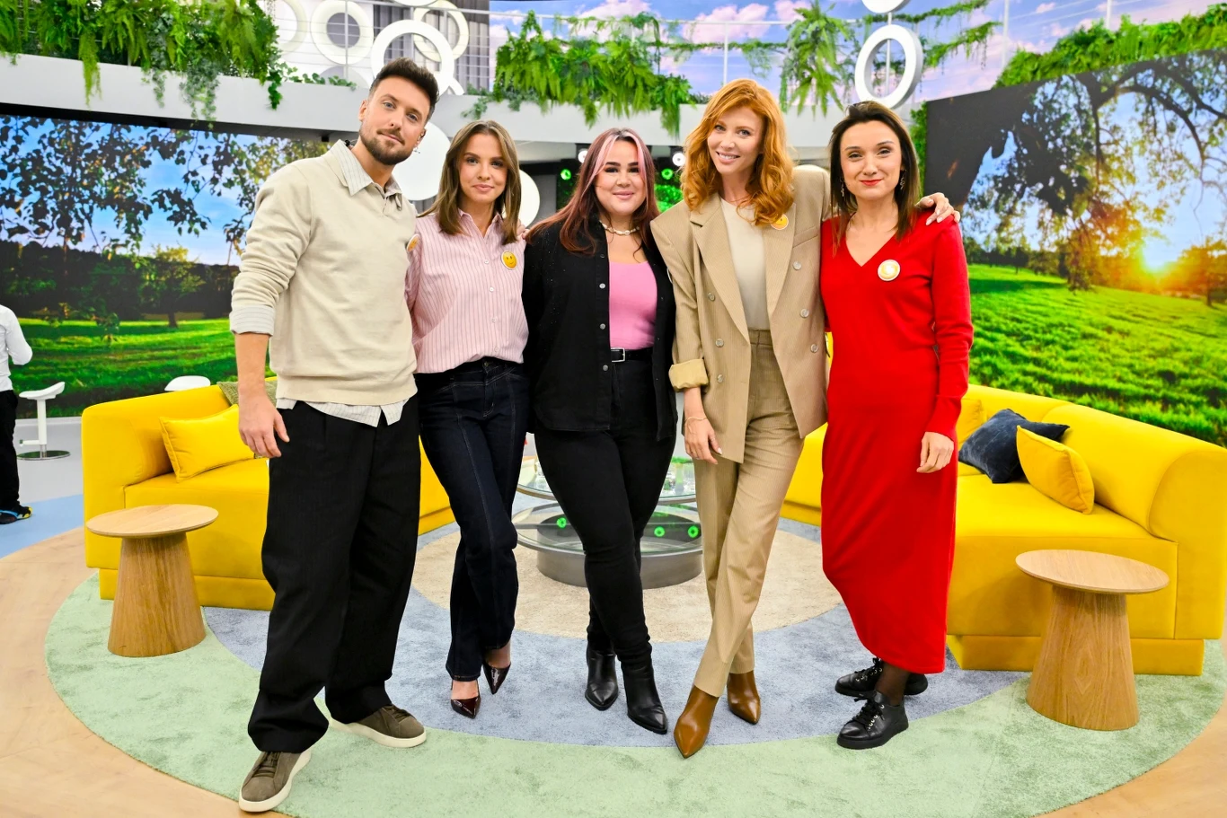 Od lewej Aleksander Sikora, Aleksandra Filipek, Katarzyna Barlińska, Agata Załęcka, Izabela Jąderek
