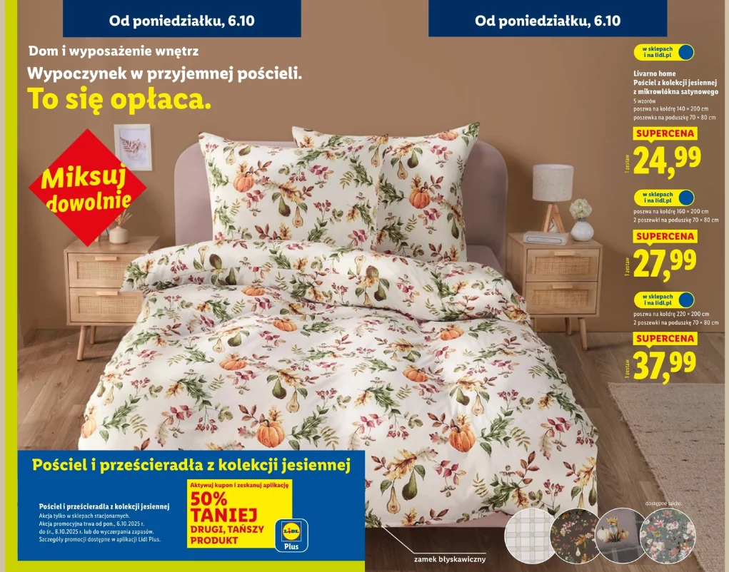 Już od poniedziałku promocja na pościel w Lidlu