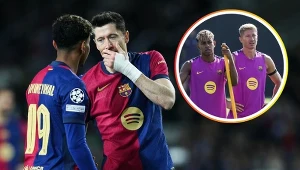 Robert Lewandowski i Lamine Yamal