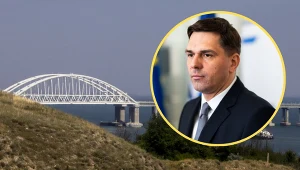 Minister kultury Litwy Ignotas Adomavičius zdymisjonowany. Niezadowolenie społeczne wywołały jego słowa o Krymie. W tle most Krymski