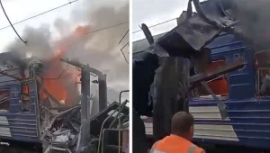 Rosjanie uderzyli w pociąg pasażerski. Kilkadziesiąt rannych