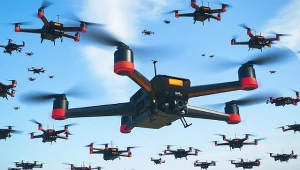 Chiny pokazały technologię roju dronów. Chcą jej armie całego świata