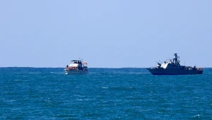 Jedna z łodzi Global Sumud Flotilla