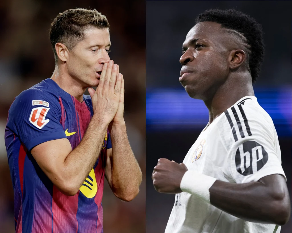 Robert Lewandowski i Vinicius Junior Robert Lewandowski i Vinicius Junior