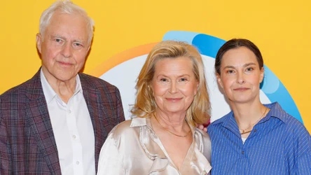 Barbara Bursztynowicz z rodziną w "halo tu polsat". Jej córka też jest artystką, ale w zupełnie innej dziedzinie