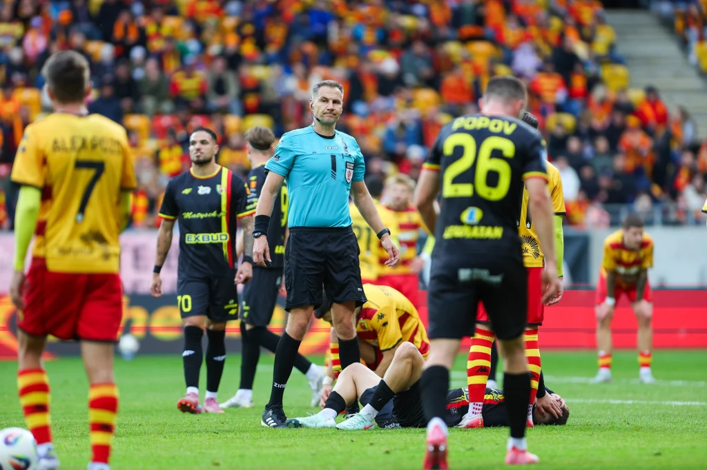 Kadr z meczu Jagiellonia Białystok - Korona Kielce Kadr z meczu Jagiellonia Białystok - Korona Kielce