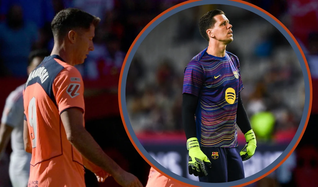 Robert Lewandowski i Wojciech Szczęsny