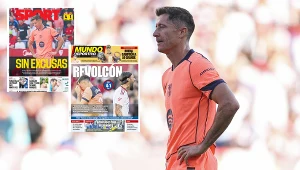 Robert Lewandowski znalazł się na "jedynkach" hiszpańskiej prasy po porażce Barcelony z Sevillą