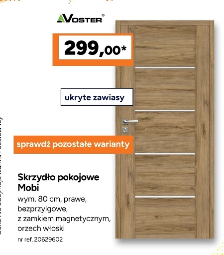 Skrzydło drzwiowe Voster