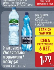 Woda źródlana Żywiec zdrój