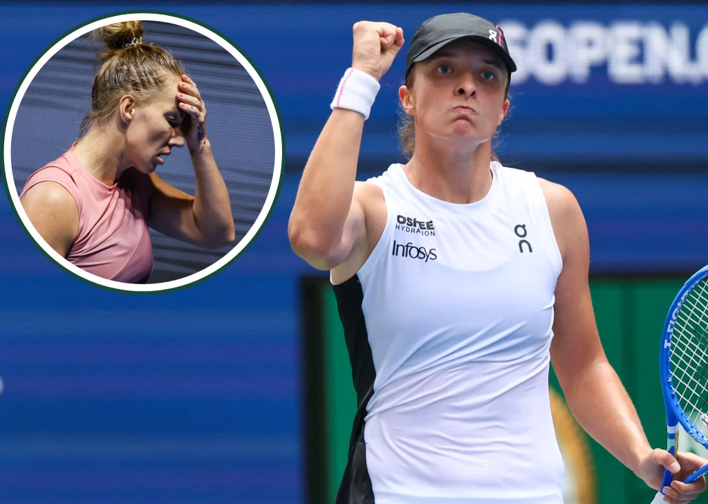 Na zdjęciu Swietłana Kuzniecowa oraz Iga Świątek Na zdjęciu Swietłana Kuzniecowa oraz Iga Świątek