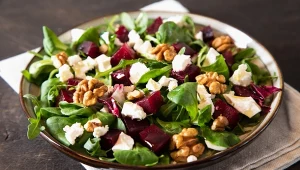 Z gotowymi buraczkami zrobisz ją w 10 minut. Sałatka idealna na jesienną kolację albo do lunchboxa