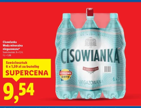 Woda niegazowana Cisowianka