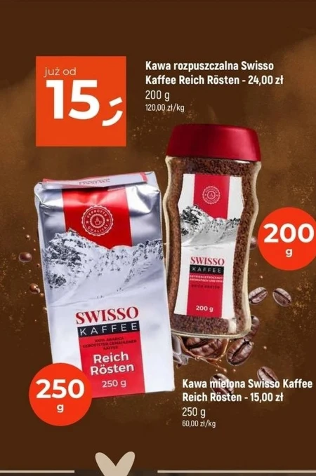 Kawa rozpuszczalna Swisso