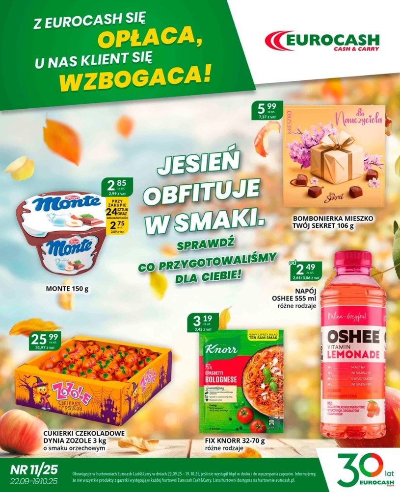 Gazetka promocyjna Eurocash Cash&Carry - ważna od 22. 09. 2025 do 19. 10. 2025