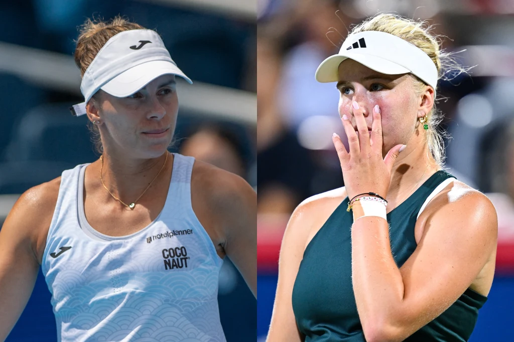 Magda Linette i Clara Tauson walczyły wspólnie o awans do drugiej rundy debla na turnieju WTA 1000 w Wuhanie