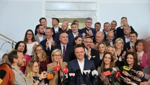 Szymon Hołownia zapytany o odejścia członków Polski 20250