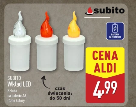 Wkład led do zniczy Subito