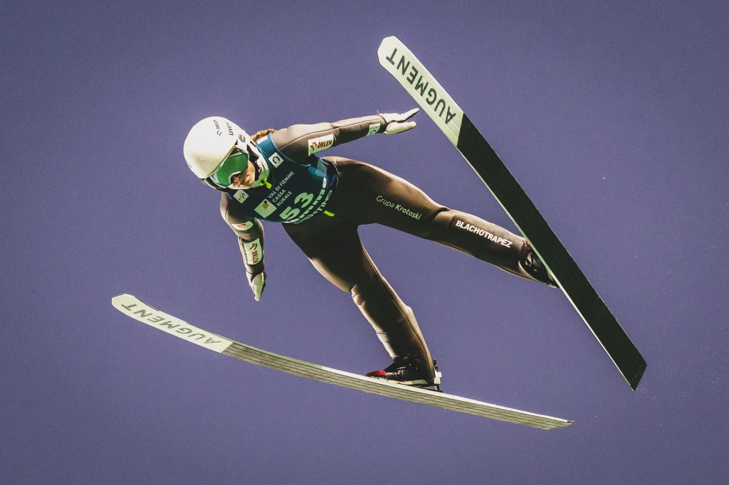 Anna Twardosz na skoczni olimpijskiej w Predazzo Anna Twardosz na skoczni olimpijskiej w Predazzo