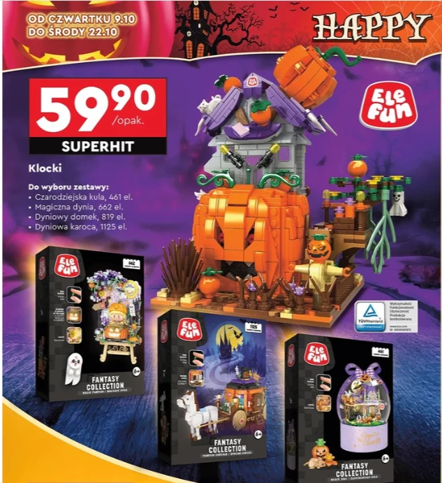 Halloweenowe klocki Elefun Fantasy Collection w Biedronce Halloweenowe klocki Elefun Fantasy Collection w Biedronce