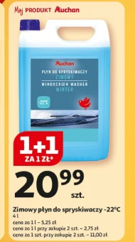 Зимова рідина для омивача вітрового скла Auchan