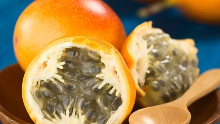Egzotyczna, pełna aromatu i słodyczy granadilla smakuje jak miks ananasa, agrestu i brzoskwini.