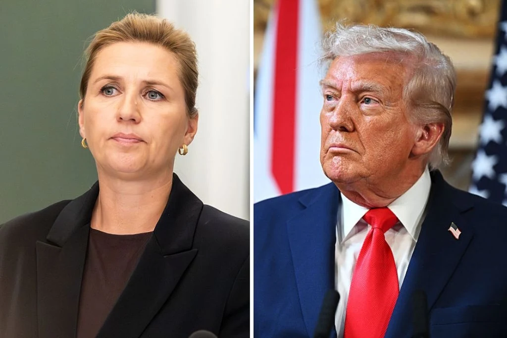 Premier Danii Mette Frederiksen i prezydent USA Donald Trump Premier Danii Mette Frederiksen i prezydent USA Donald Trump