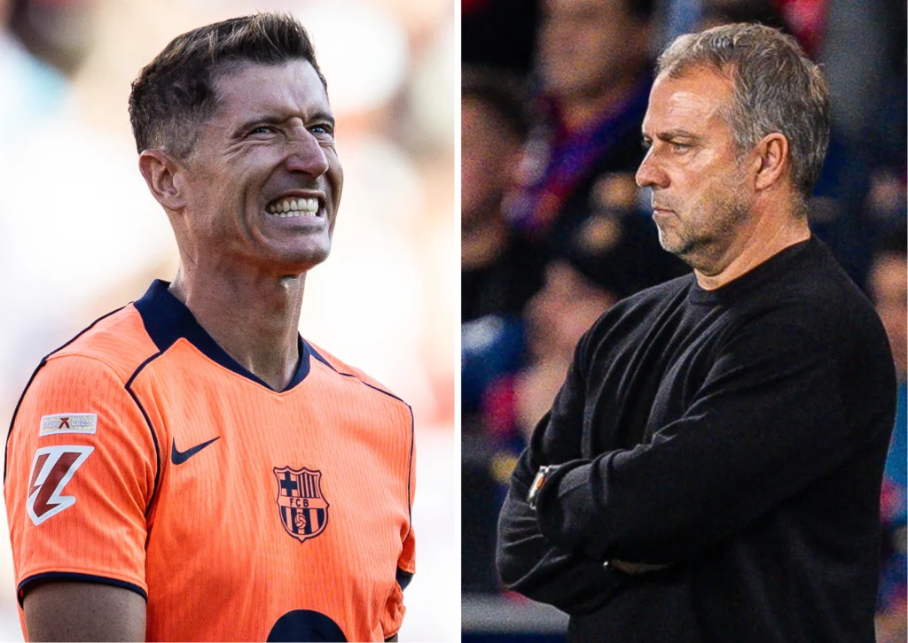 Robert Lewandowski i Hansi Flick Robert Lewandowski i Hansi Flick