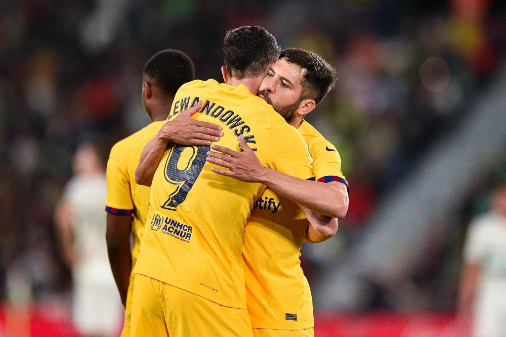 Jordi Alba i Robert Lewandowski Jordi Alba i Robert Lewandowski