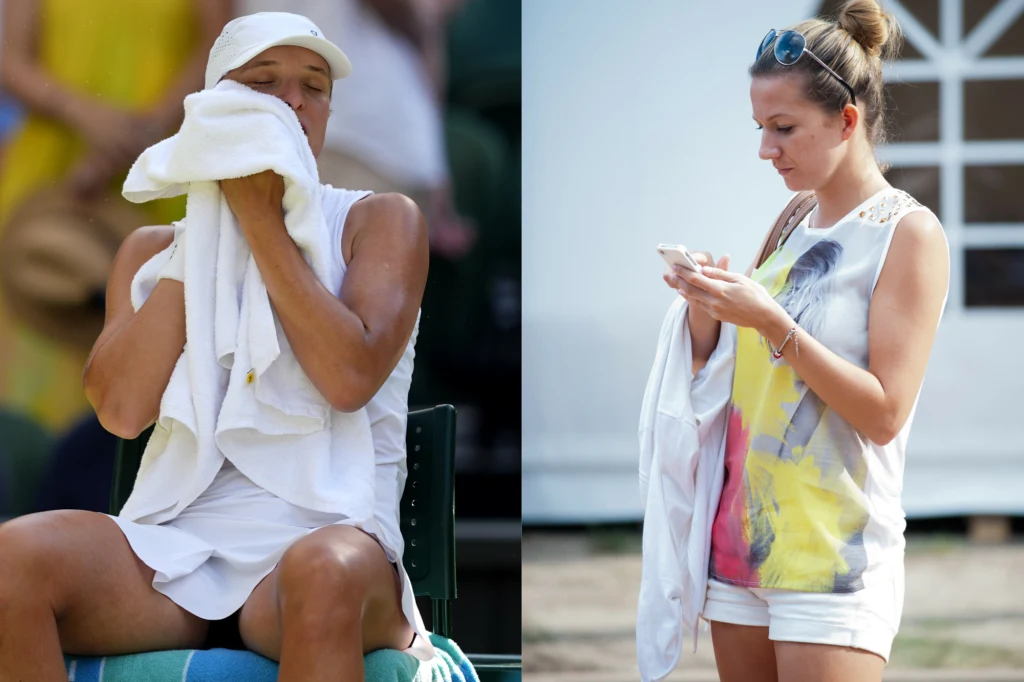 Iga Świątek i Marta Domachowska