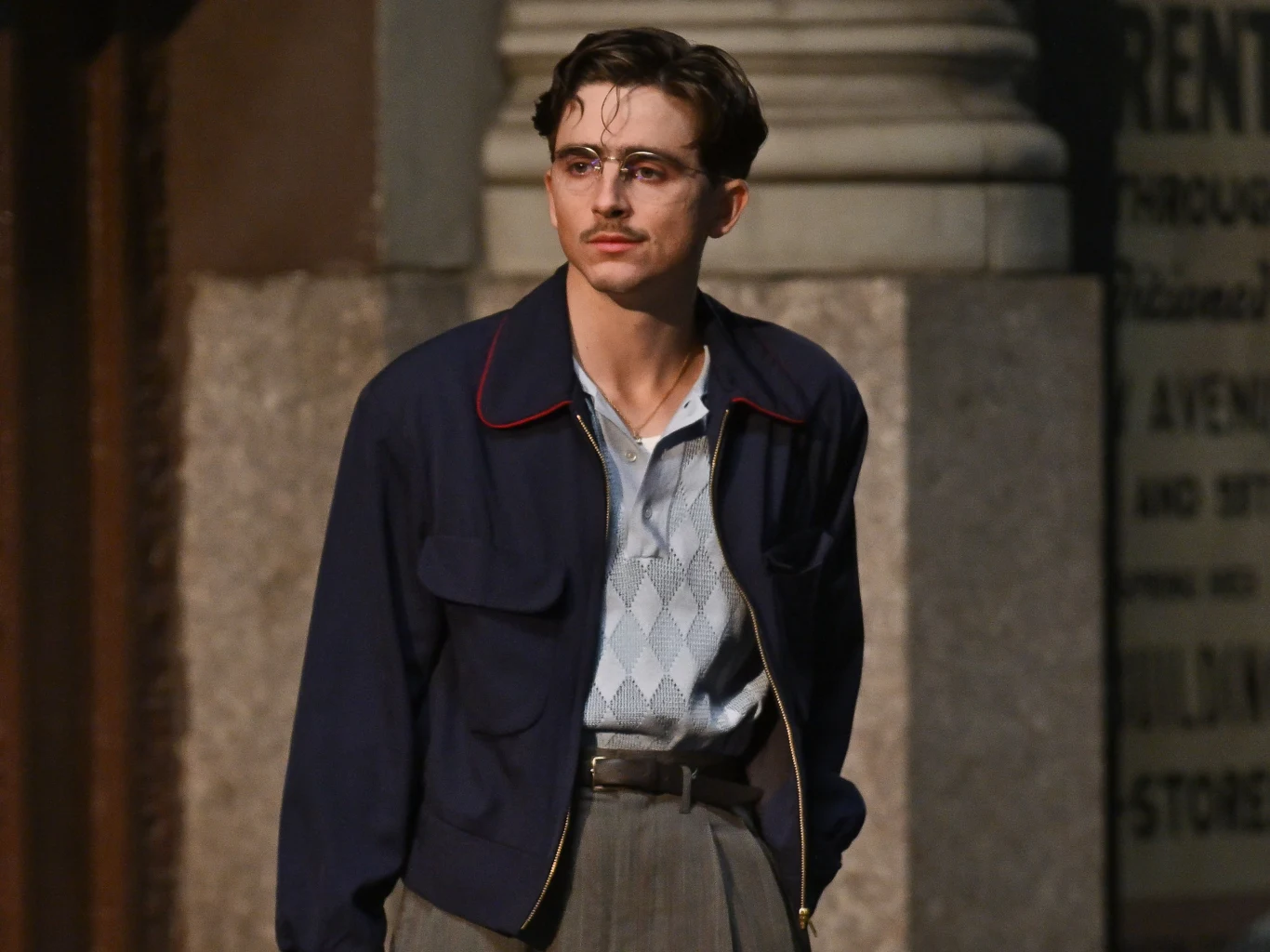 Timothée Chalamet na planie filmu "Marty Supreme" Timothée Chalamet na planie filmu "Marty Supreme"