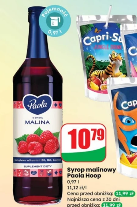 Syrop malinowy Paola