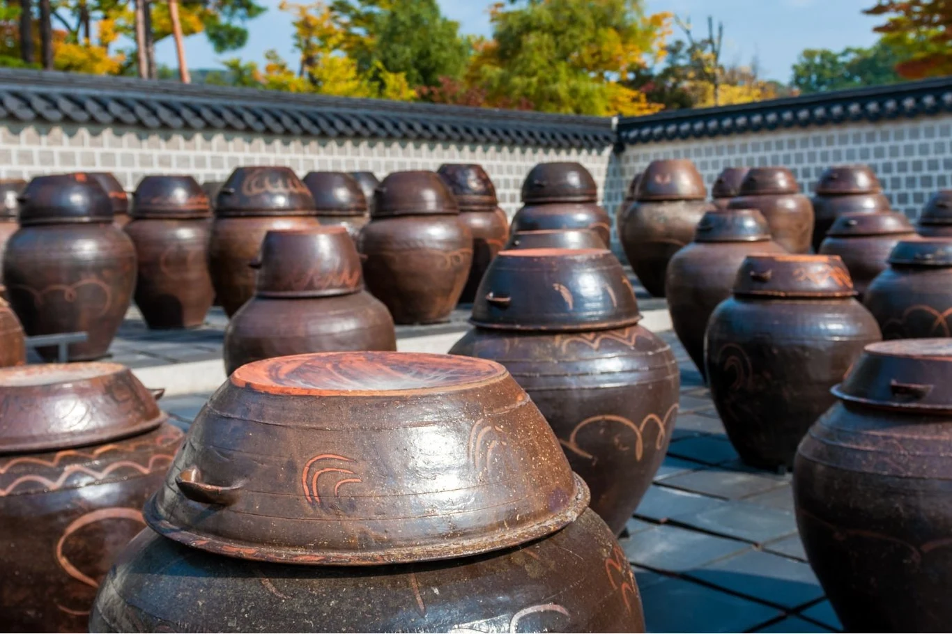 Kimchi przechowuje się w Korei w onggi - specjalnych ceramicznych naczyniach, do których często trafia też ryż czy sos sojowy