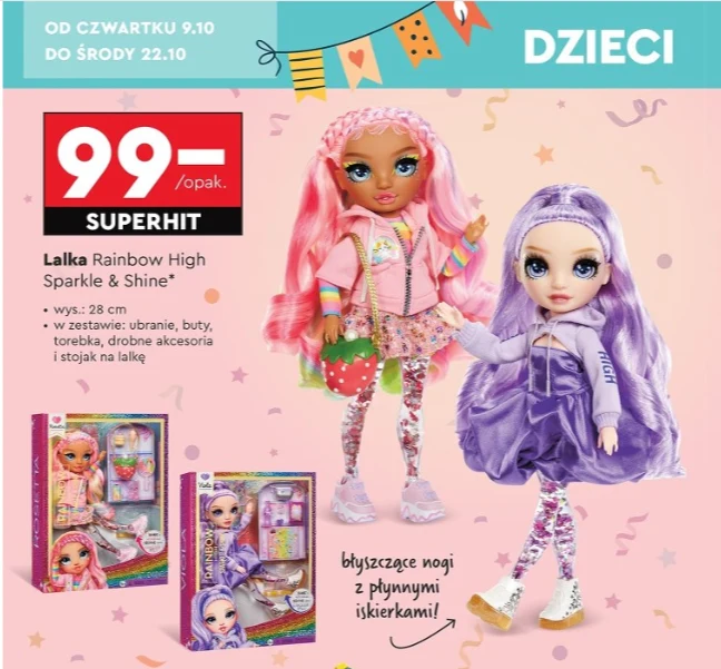 Lalka Rainbow High Sparkle & Shine - Nowość w Biedronce!