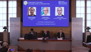 Nagroda Nobla z chemii. Susumu Kitagawa, Richard Robson and Omar M. Yaghi triumfują