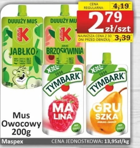 Mus owocowy Tymbark