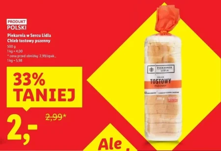 Chleb tostowy Piekarnia w sercu Lidla