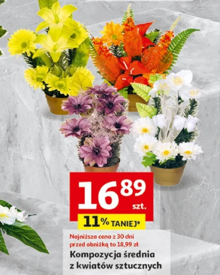 Sztuczna kompozycja kwiatów