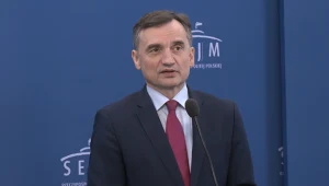 Zbigniew Ziobro podczas konferencji prasowej w Sejmie