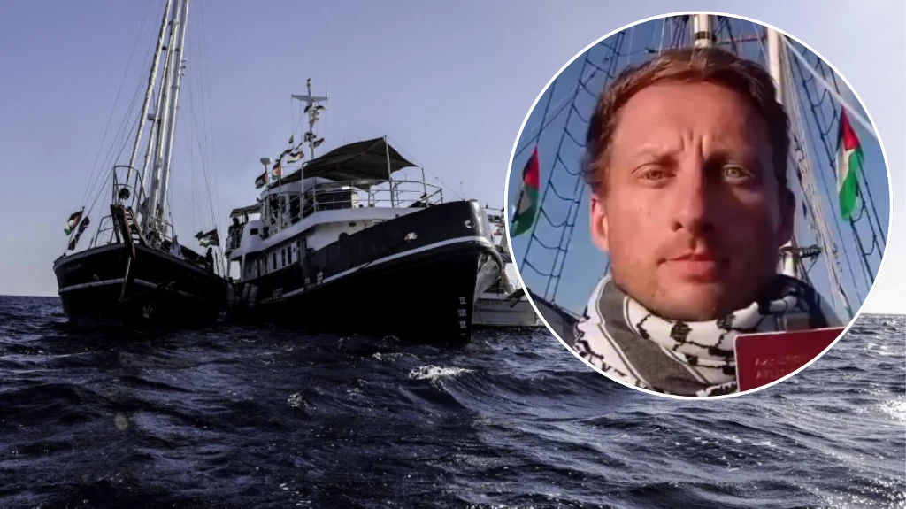 Franciszek Sterczewski brał udział w Global Sumud Flotilla