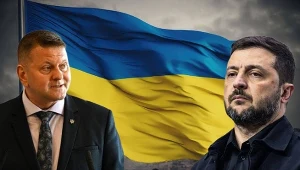 Wałerij Załużny i Wołodymyr Zełenski