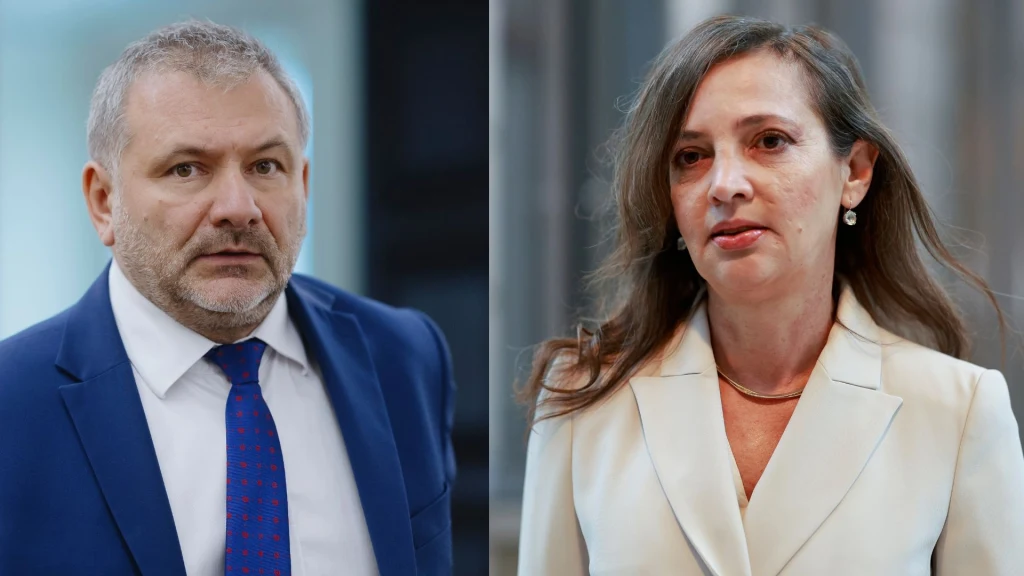 Spór o losowanie sędziów. KRS kieruje sprawę do Trybunału Konstytucyjnego. Na zdj. minister Waldermar Żurek i przewodnicząca KRS Dagmara Pawełczyk-Woicka