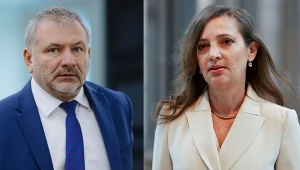 Spór o losowanie sędziów. KRS kieruje sprawę do Trybunału Konstytucyjnego. Na zdj. minister Waldermar Żurek i przewodnicząca KRS Dagmara Pawełczyk-Woicka