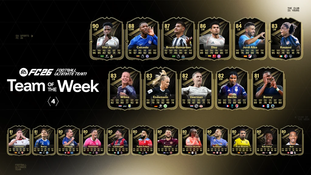 Drużynie Tygodnia w EA Sports FC 26