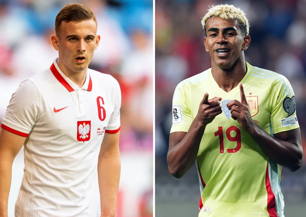 Kacper Kozłowski i Lamine Yamal