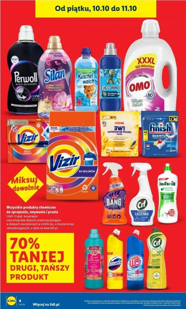 Wszystkie produkty chemiczne 70% taniej w Lidlu!